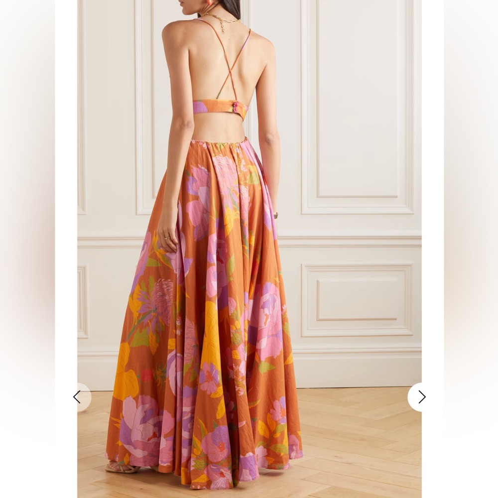 Farm Rio Embroidered Open-Back Dress - Picture 2 of 10